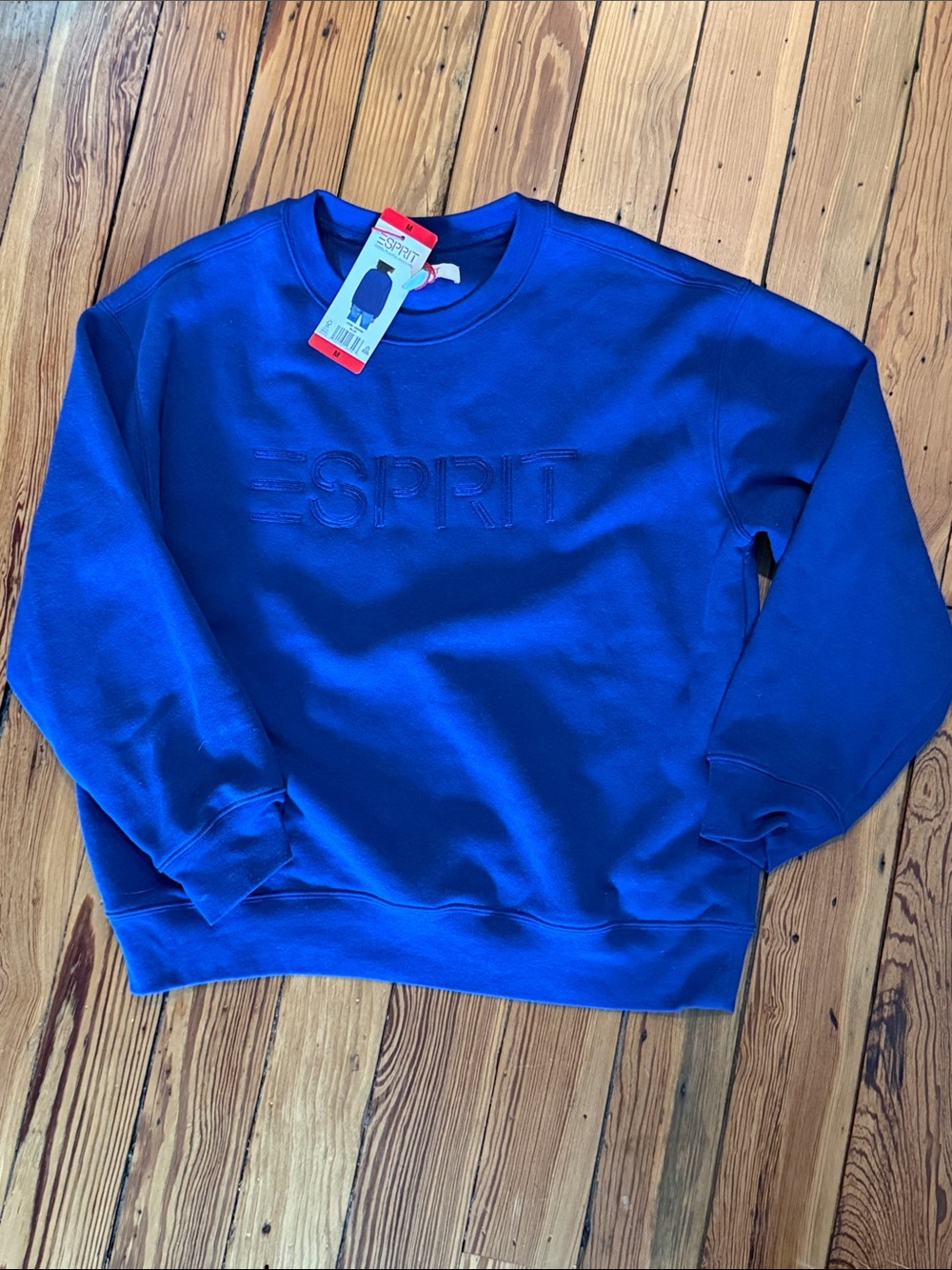 Esprit Men's Cobalt Blue Crewneck Sweatshirt